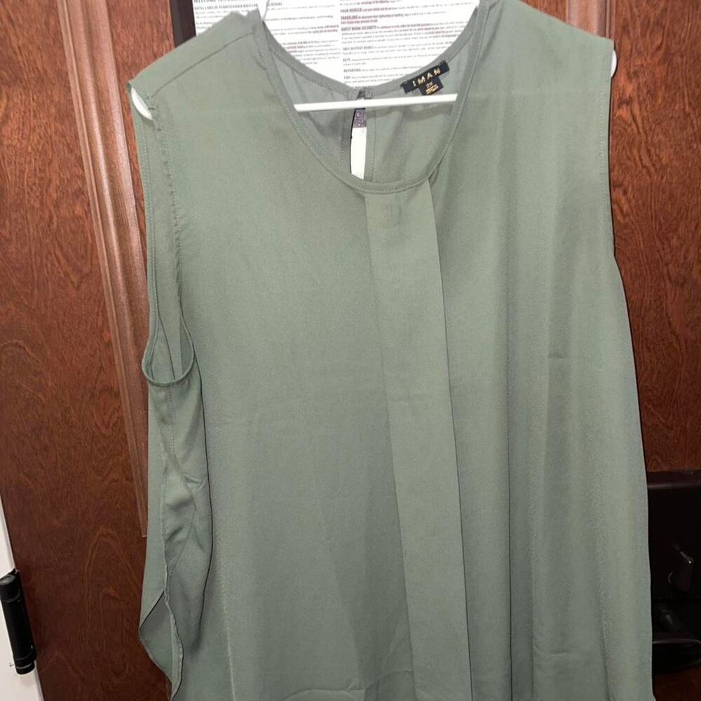 Iman Green Blouse - Size 2X